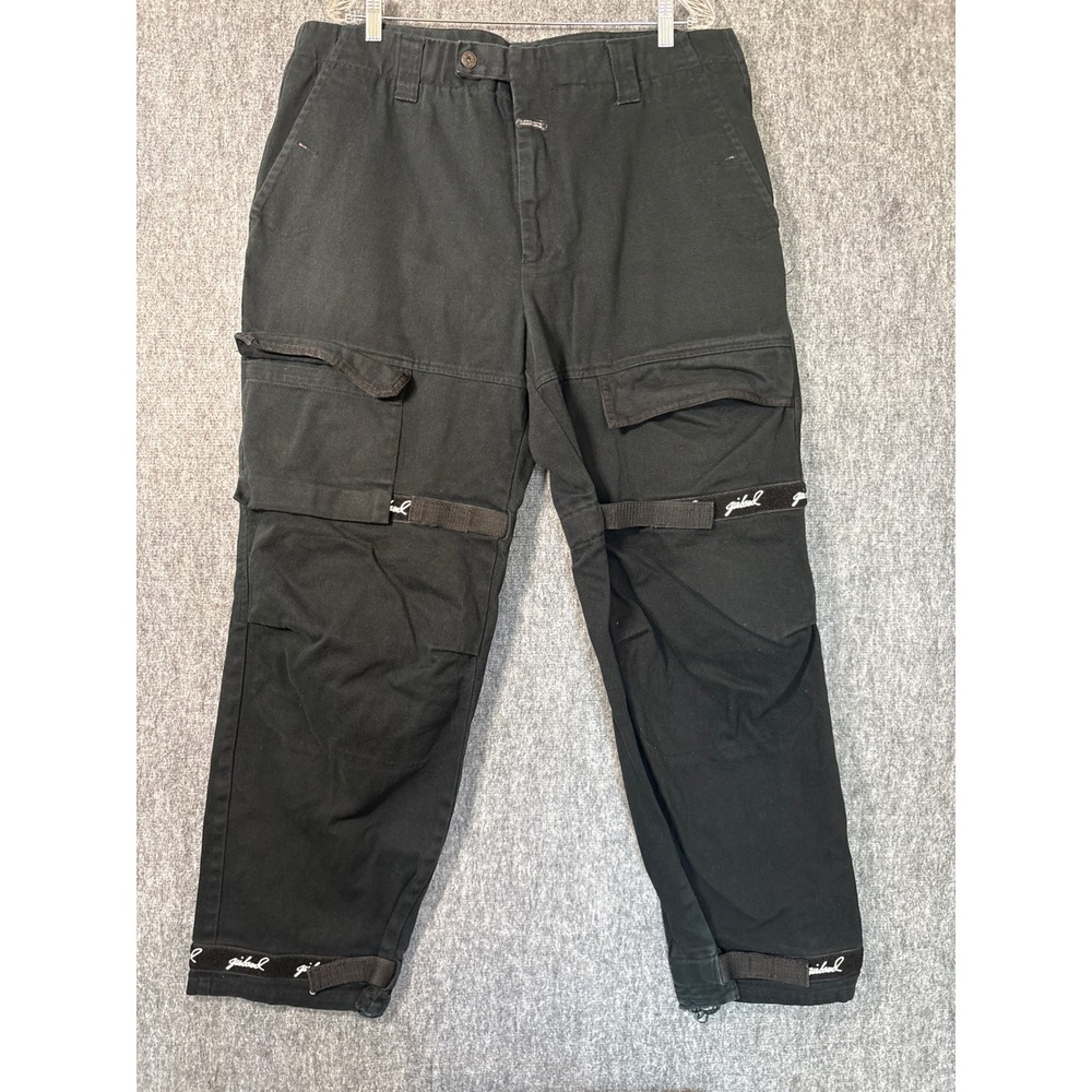 Marithe Francois Girbaud Black Shuttle Cargo Pants Baggy 90s Vintage Streetwear